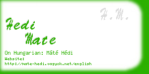 hedi mate business card